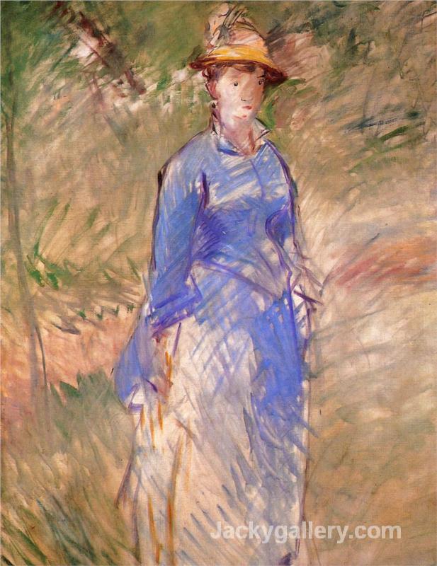 Young woman in the garden by Edouard Manet paintings reproduction - Click Image to Close